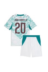 Portugali Joao Cancelo #20 Jalkapallovaatteet Lasten Vieraspeliasu MM-kisat 2026 Lyhythihainen (+ Lyhyet housut)